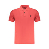 Red Organic Cotton Men Polo