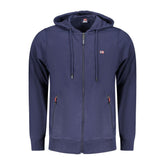 Blue Cotton Men's Hoodie