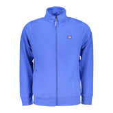 Blue Cotton Men Sweatshirt
