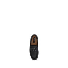 Black Calf Leather Bos Taurus Slip-On Loafers