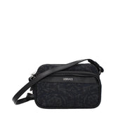 Black Fabric Crossbody Bag