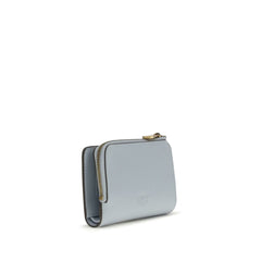 محفظة بوس توروس من جلد العجل الأزرق