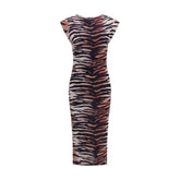 فستان كاجوال قطني متعدد الألوان