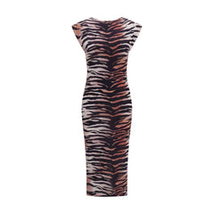 فستان كاجوال قطني متعدد الألوان