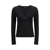 Black Viscose Sweatshirt
