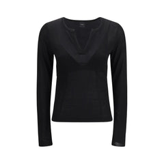 Black Viscose Sweatshirt