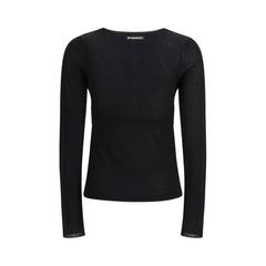 Black Viscose Sweatshirt