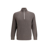 Brown Cotton Sweatshirt