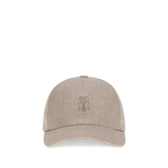 Beige Linen Cap (Baseball Hat)