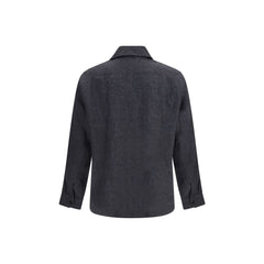 Gray Linen Pattern Shirt