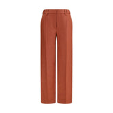 Multicolor Linen Casual Pants