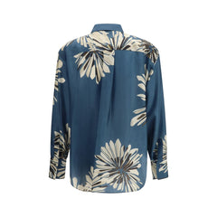 قميص من الحرير متعدد الألوان