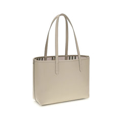 Beige Calf Leather Bos Taurus Shoulder Bag