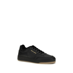 Black Calf Leather Bos Taurus Low Top Sneakers