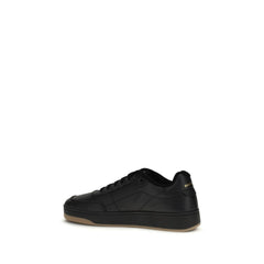 Black Calf Leather Bos Taurus Low Top Sneakers