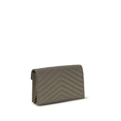 Gray Calf Leather Bos Taurus Wallet
