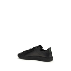 Black Calf Leather Bos Taurus Sneakers