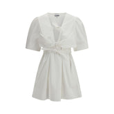 White Cotton Casual Dress