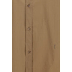 Beige Cotton Dress Shirt