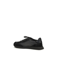 Black Calf Leather Bos Taurus Athletic Sneakers