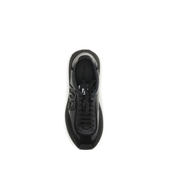 Black Calf Leather Bos Taurus Athletic Sneakers