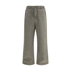 Bicolor Cotton Casual Pants