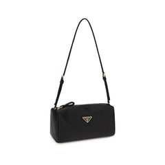 Black Silk Shoulder Bag