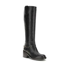 Black Calf Leather Bos Taurus Lace-Up Boots