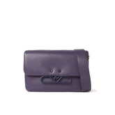 Purple Bovine Leather Crossbody Bag