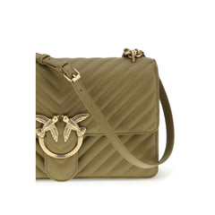 حقيبة كتف Bos Taurus من جلد العجل ثنائية اللون