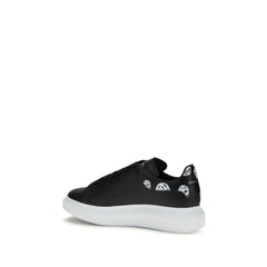 Black Calf Leather Bos Taurus Chunky Sneakers