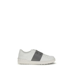 White Calf Leather Bos Taurus Low Top Sneakers