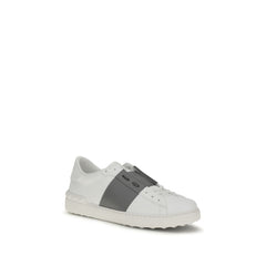 White Calf Leather Bos Taurus Low Top Sneakers