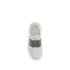 White Calf Leather Bos Taurus Low Top Sneakers