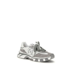 Gray Calf Leather Bos Taurus Athletic Sneakers