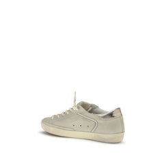 Beige Calf Leather Bos Taurus Low Top Sneakers