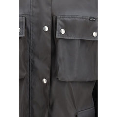 Gray Recycled Polyamide Coat