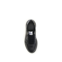 Black Calf Leather Bos Taurus Low Top Sneakers