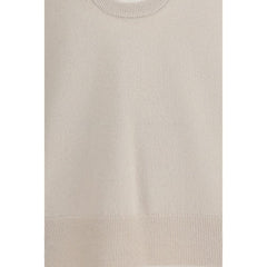 Beige Cashmere Sleeveles Sweater