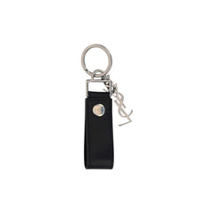 Black Calf Leather Bos Taurus Keychain