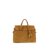 Beige Calf Leather Bos Taurus Handbag