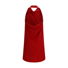 فستان كاجوال متعدد الألوان من الحرير