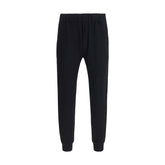 Black Nylon Casual Pants