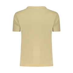 Beige Cotton Women T-Shirt