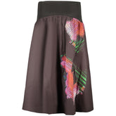 Black Cotton Women Skirt