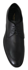Black Leather Sartoria Hand Made Shoes