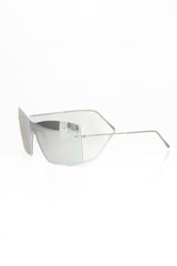 Silver Metallic Fiber Women Sunglasses