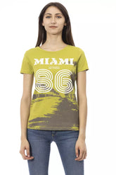 Green Cotton Women's T-Shirt