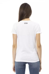 تي شيرت نسائي قطن أبيض قطن نسائي