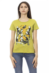 Green Cotton Women's T-Shirt